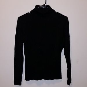 Black Sparkly Turtle Neck Sweater